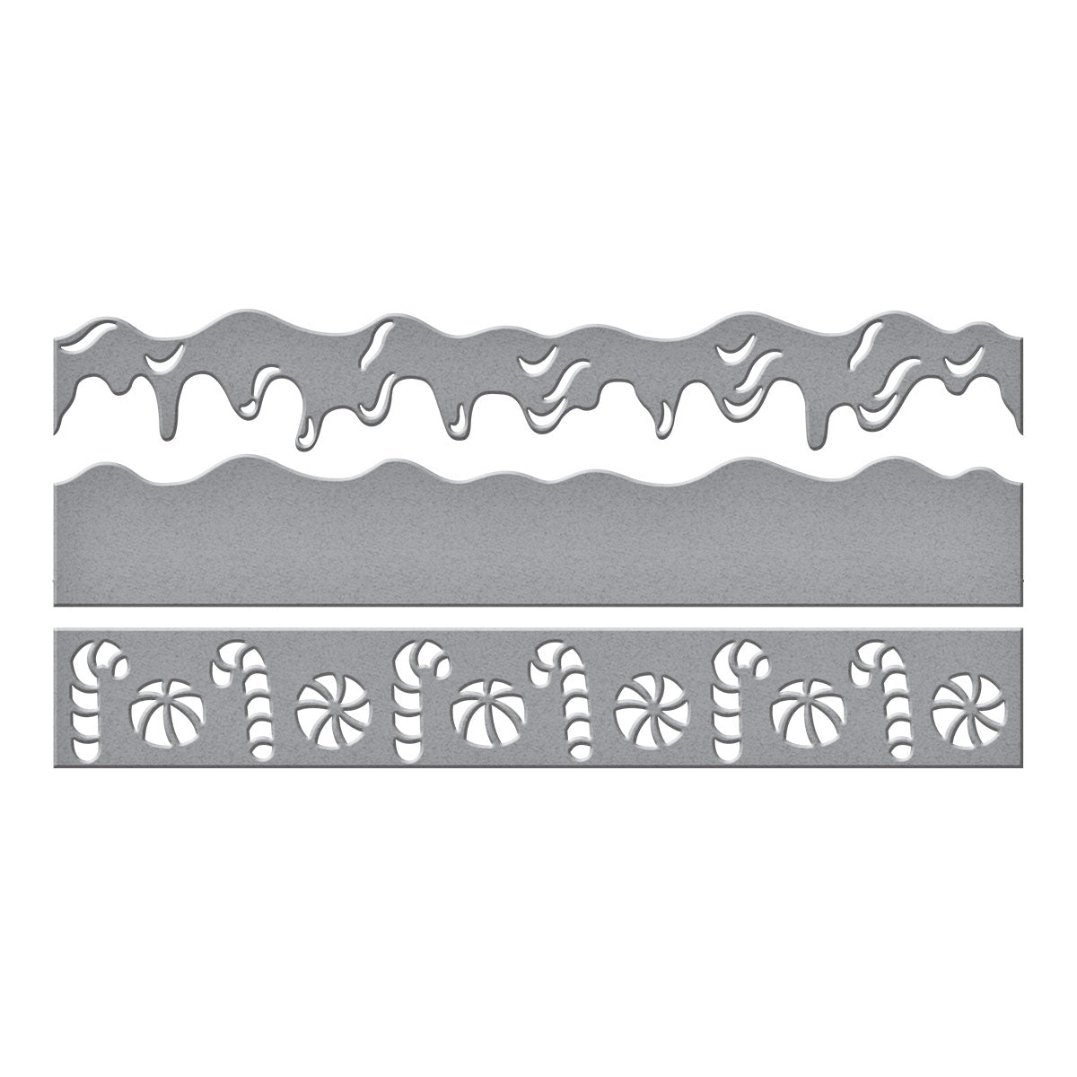 Spellbinders Sweet Borders Etched Dies from the Candy Christmas Collection by Stamperia