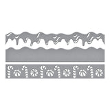 Spellbinders Sweet Borders Etched Dies from the Candy Christmas Collection by Stamperia