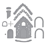 Spellbinders Gingerbread House Etched Dies from the Candy Christmas Collection by Stamperia