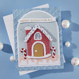 Spellbinders Gingerbread House Etched Dies from the Candy Christmas Collection by Stamperia