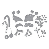 Spellbinders Classic Mouse Christmas Embellishments Etched Dies from the Say Cheese Classic Mouse Christmas Collection