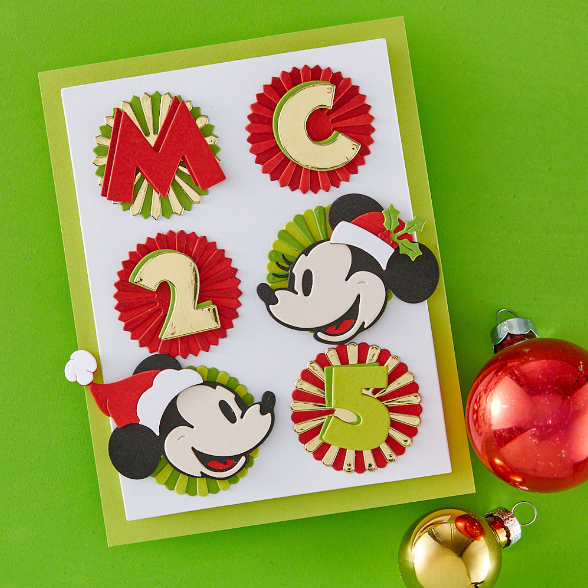 Spellbinders Classic Mouse Christmas Embellishments Etched Dies from the Say Cheese Classic Mouse Christmas Collection
