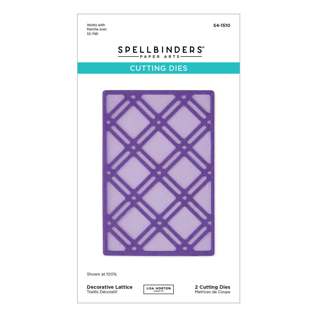 Spellbinders Decorative Lattice Etched Dies by Lisa Horton