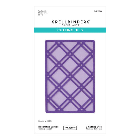 Spellbinders Decorative Lattice Etched Dies by Lisa Horton