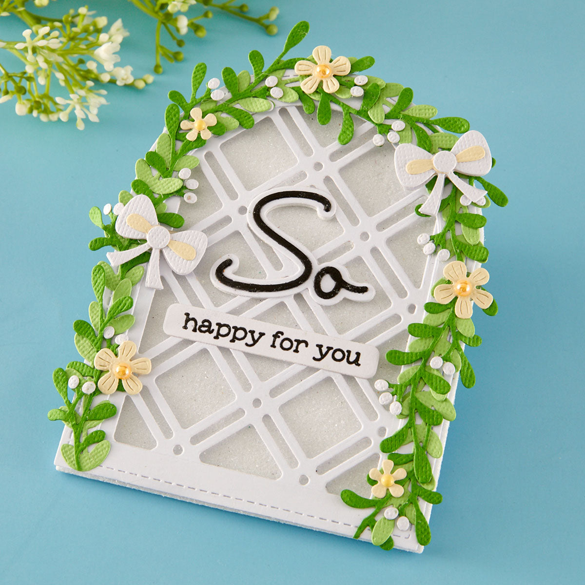 Spellbinders Decorative Lattice Etched Dies by Lisa Horton