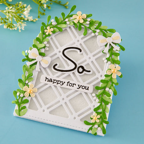 Spellbinders Decorative Lattice Etched Dies by Lisa Horton