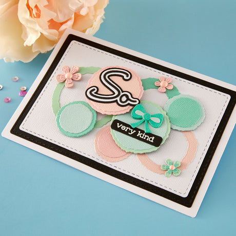 Spellbinders Ripped Edge Circles Etched Dies by Lisa Horton