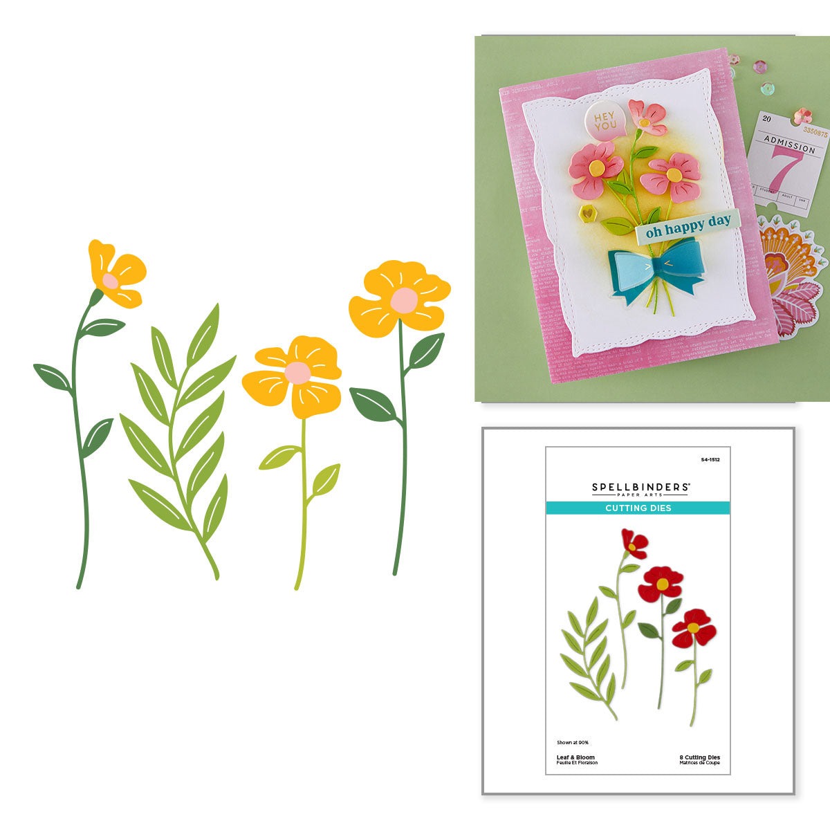 Spellbinders Leaf & Bloom Etched Dies