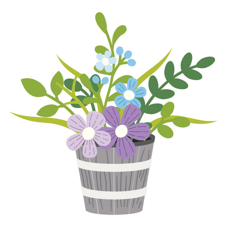 Spellbinders Garden Planter Etched Dies by Lisa Horton