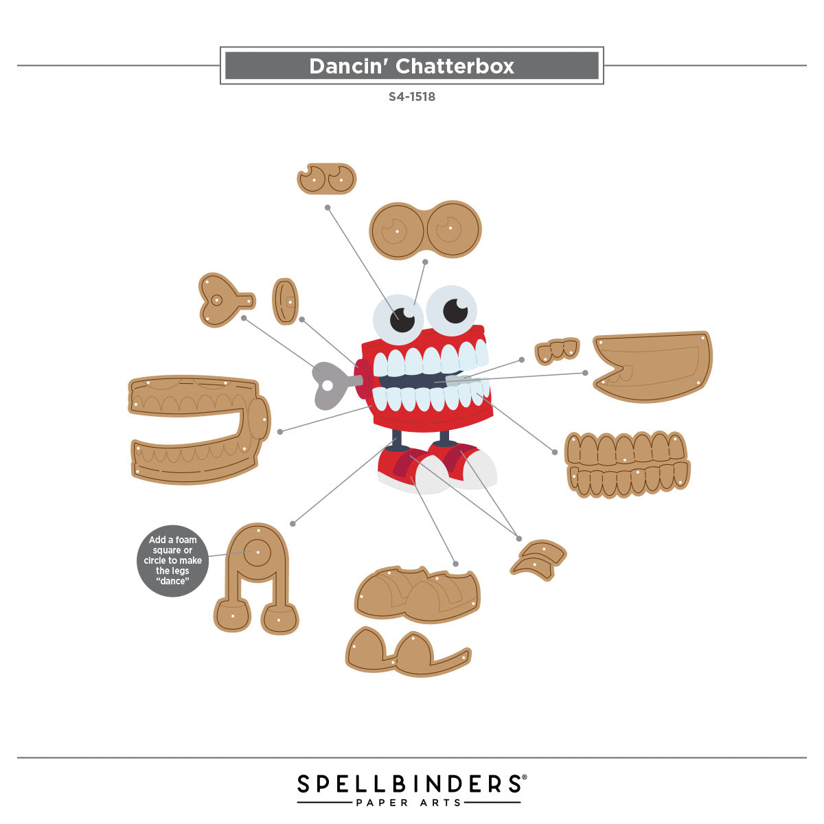Spellbinders Dancin’ Chatterbox Etched Dies