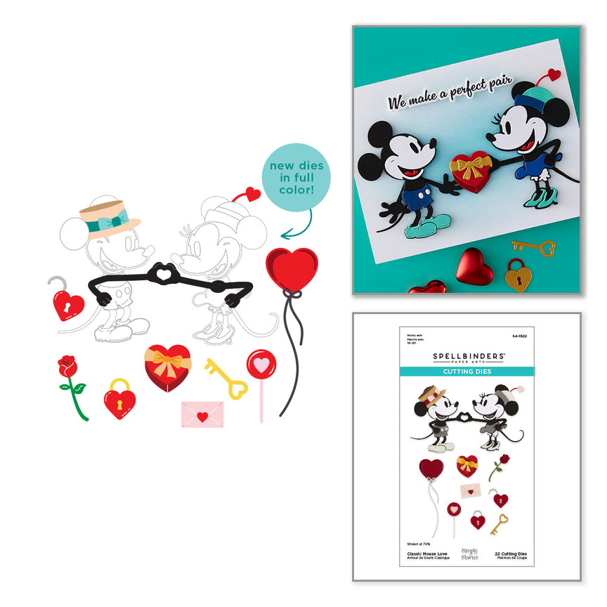 Spellbinders Classic Mouse Love Die