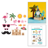 Spellbinders Summer Embellishments Etched Dies by Sandi MacIver