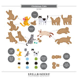 Spellbinders Christmas Cats Etched Dies by Yana Smakula S4-1546