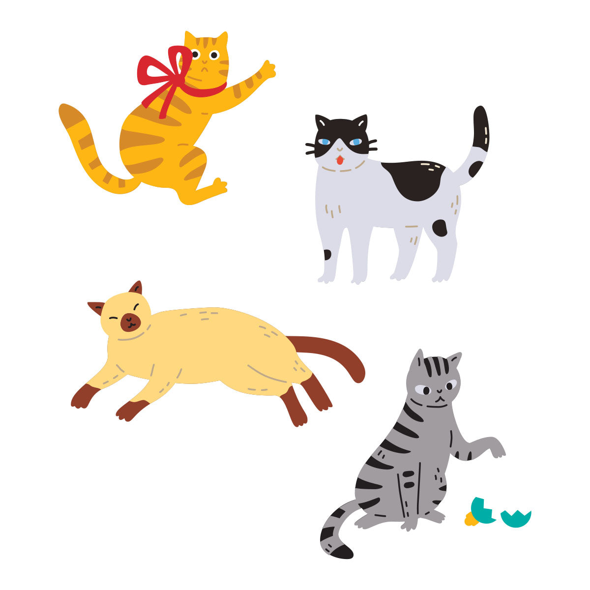 Spellbinders Christmas Cats Etched Dies by Yana Smakula S4-1546