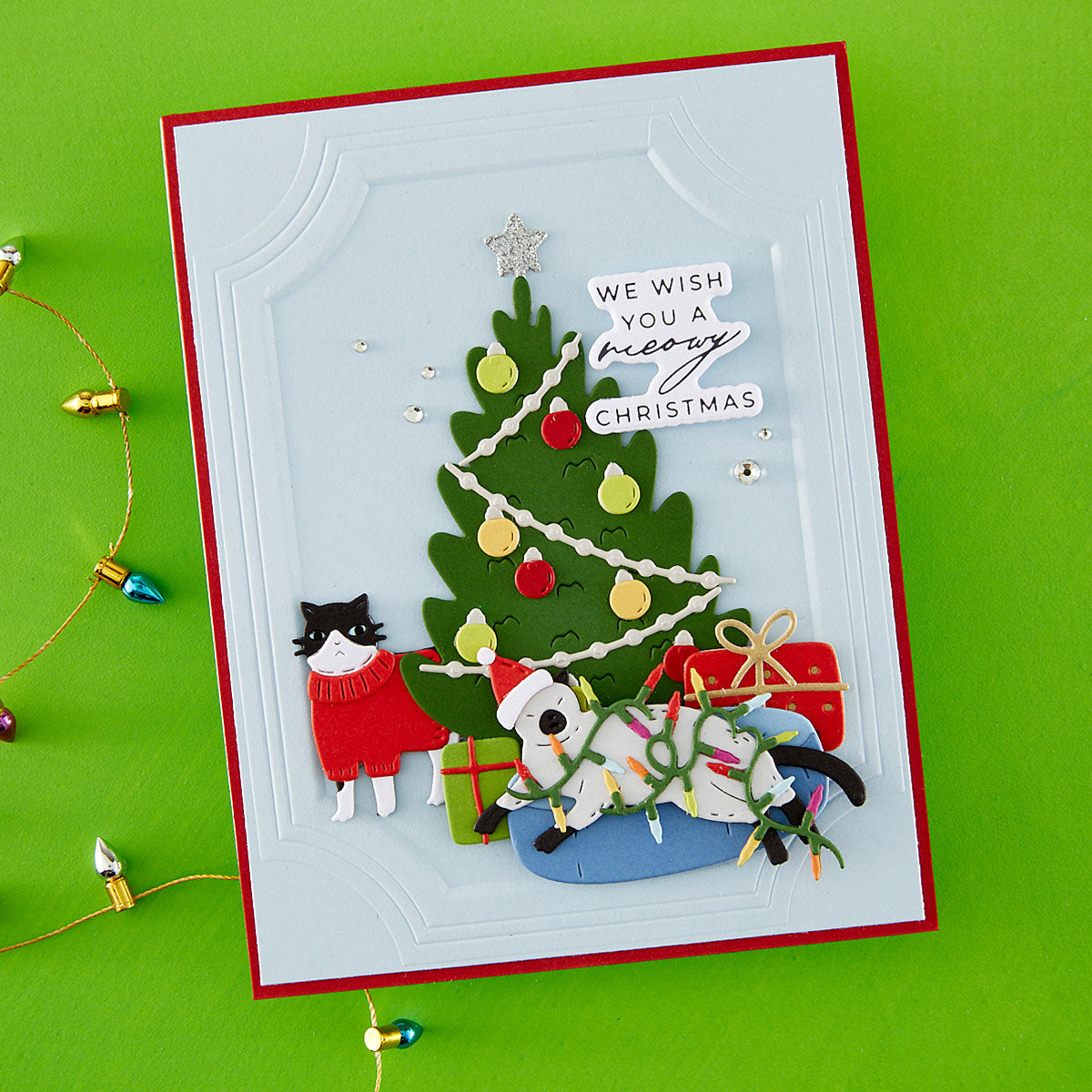 Spellbinders Christmas Cats Accessories Etched Dies by Yana Smakula S4-1547