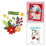 Spellbinders Festive Floral Mix Etched Dies S4-1549
