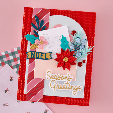 Spellbinders Festive Floral Mix Etched Dies S4-1549