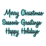 Spellbinders Merry Greetings Etched Dies S4-1552
