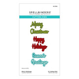 Spellbinders Merry Greetings Etched Dies S4-1552