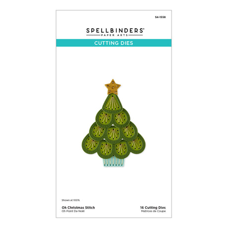 Spellbinders Oh Christmas Stitch Etched Dies S4-1558
