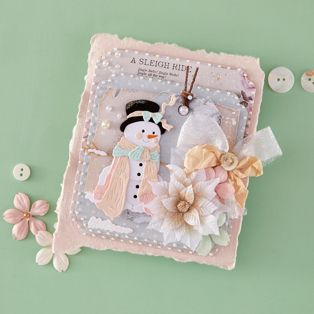 Spellbinders Sweet Snowman Etched Dies by Frank Garcia