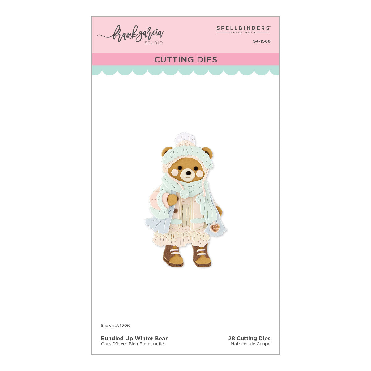 Spellbinders Bundled Up Winter Bear Etched Dies by Frank Garcia