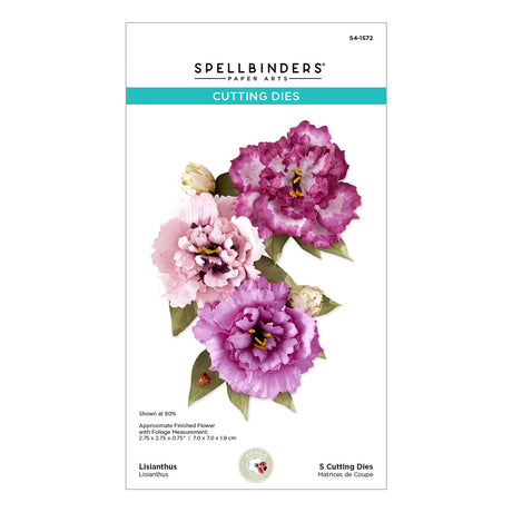Spellbinders Lisianthus Etched Dies by Susan Tierney-Cockburn s4-1572