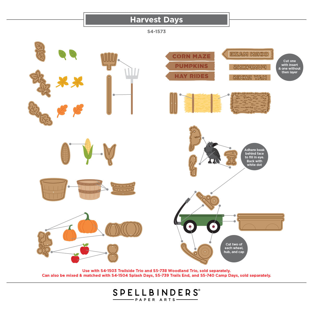 Spellbinders Harvest Days Etched Dies by Allison Frazier s4-1573