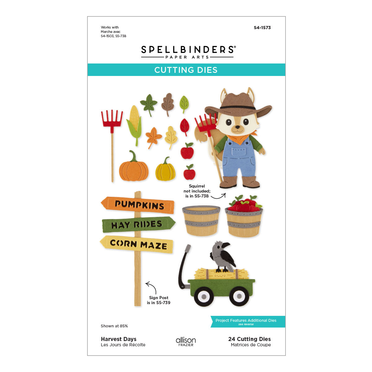 Spellbinders Harvest Days Etched Dies by Allison Frazier s4-1573