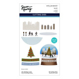 Spellbinders City Skating Scene Etched Dies by Simon Hurley