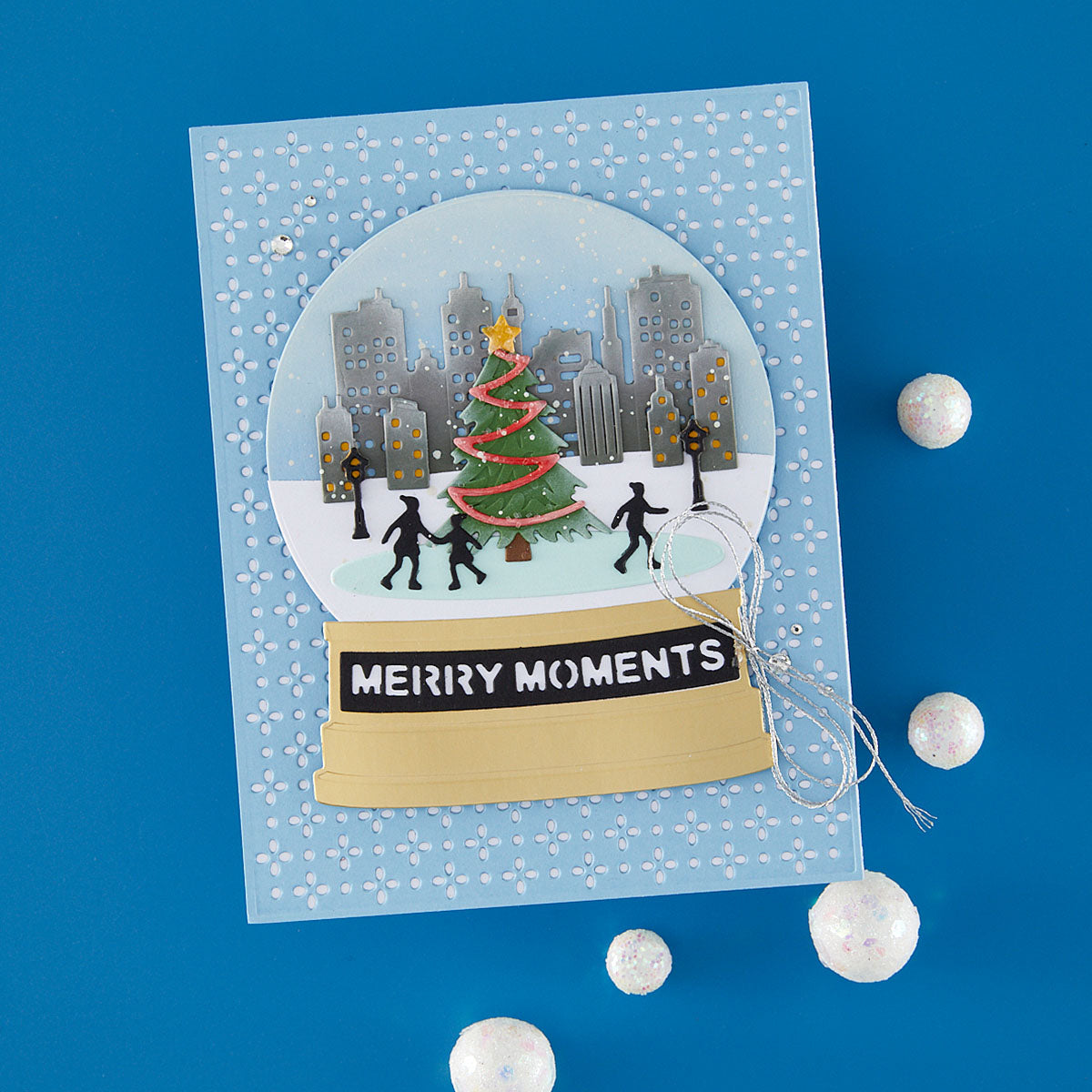 Spellbinders City Skating Scene Etched Dies by Simon Hurley