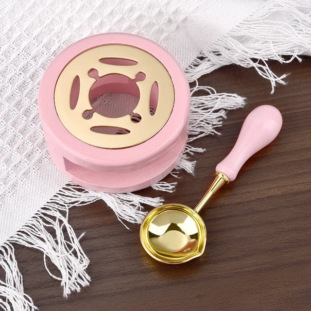 ATK Wax seal Melting heater & Spoon Pink