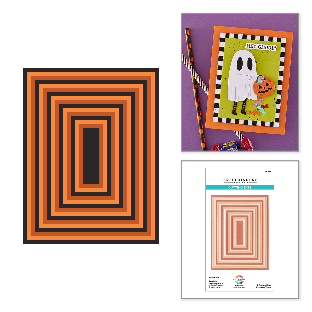 Spellbinders Color Block Accent Rectangles Die Bundle