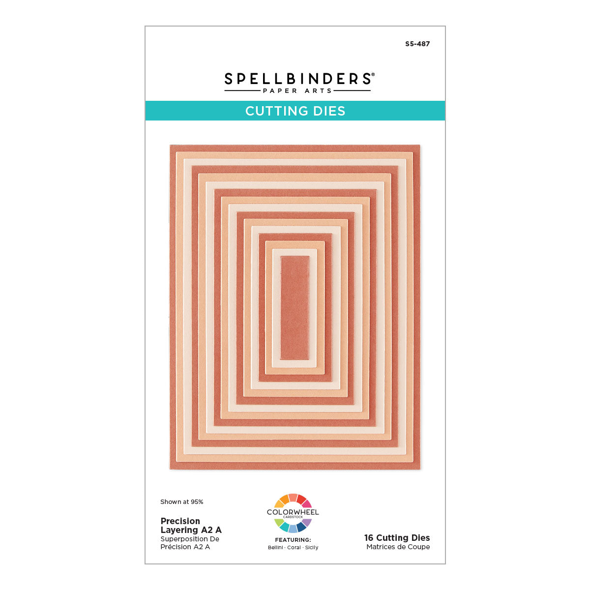 Spellbinders Color Block Accent Rectangles Die Bundle