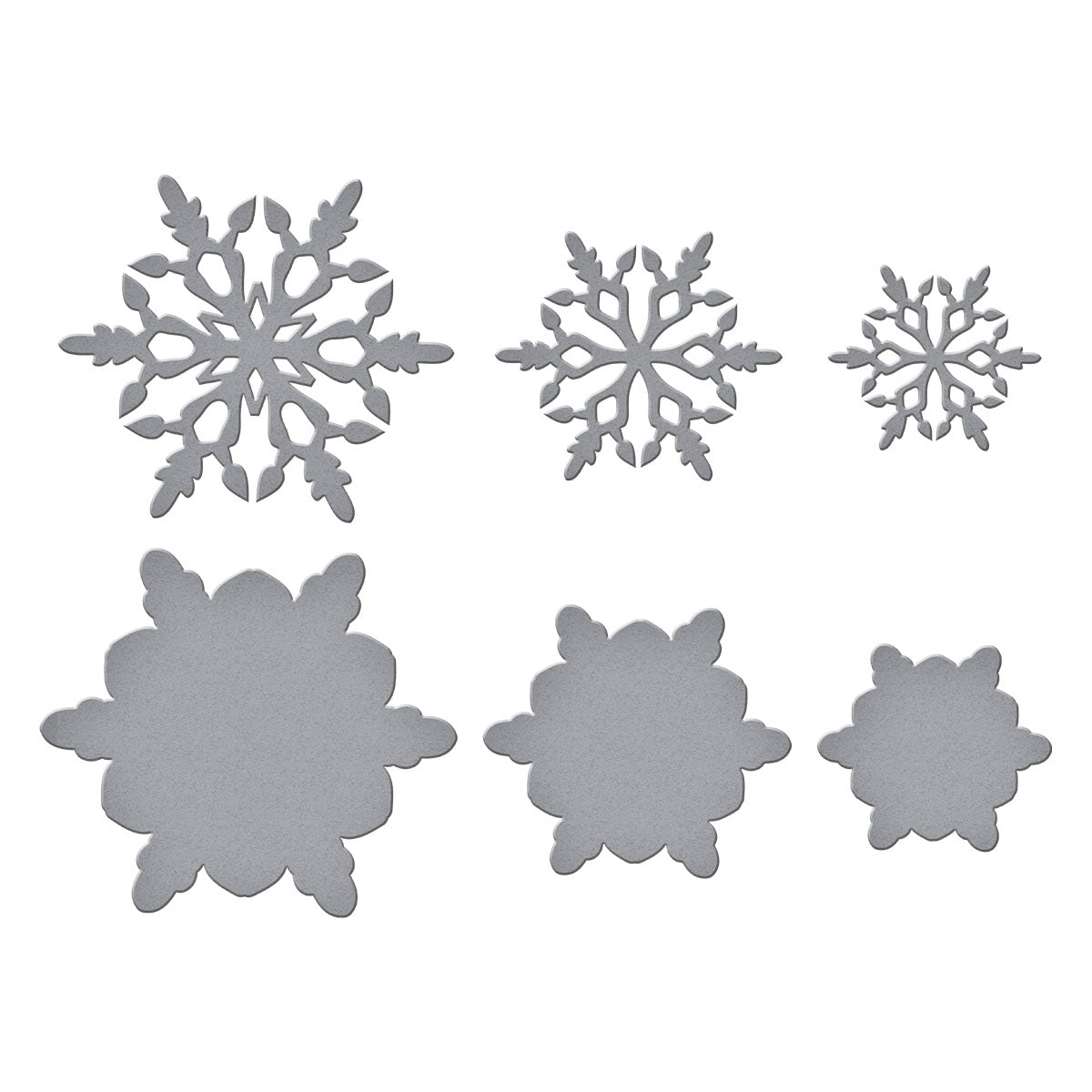 Spellbinders Layering Snowflakes Etched Dies from the Let It Snow Collection by Simon Hurley