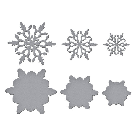 Spellbinders Layering Snowflakes Etched Dies from the Let It Snow Collection by Simon Hurley