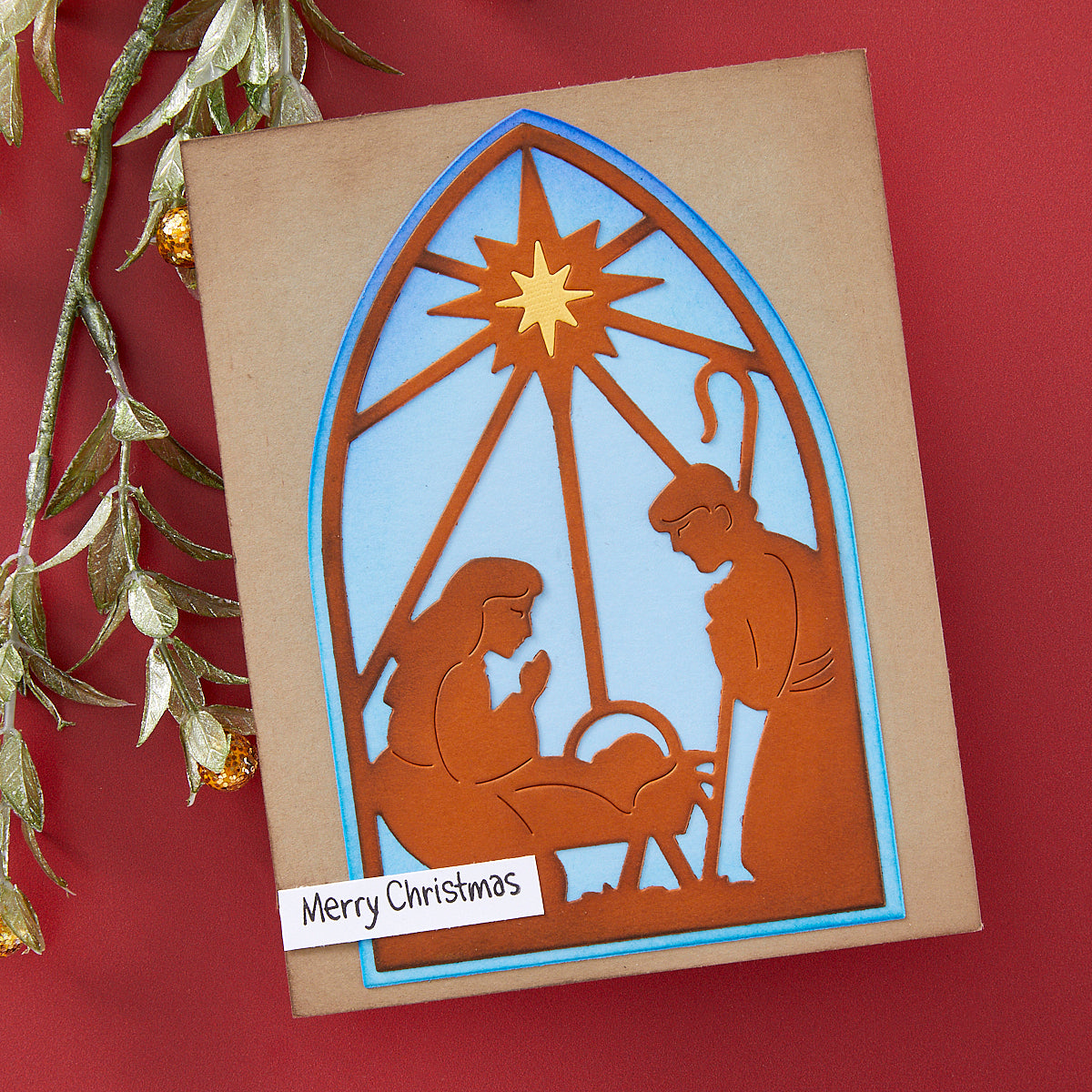 Spellbinders Christmas Morn Nativity Etched Dies from the Season of Wonder Collection by Stampendous