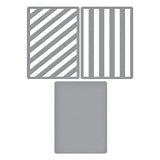 Spellbinders Lots of Stripes Etched Dies from the All About Christmas Collection by Lisa Horton