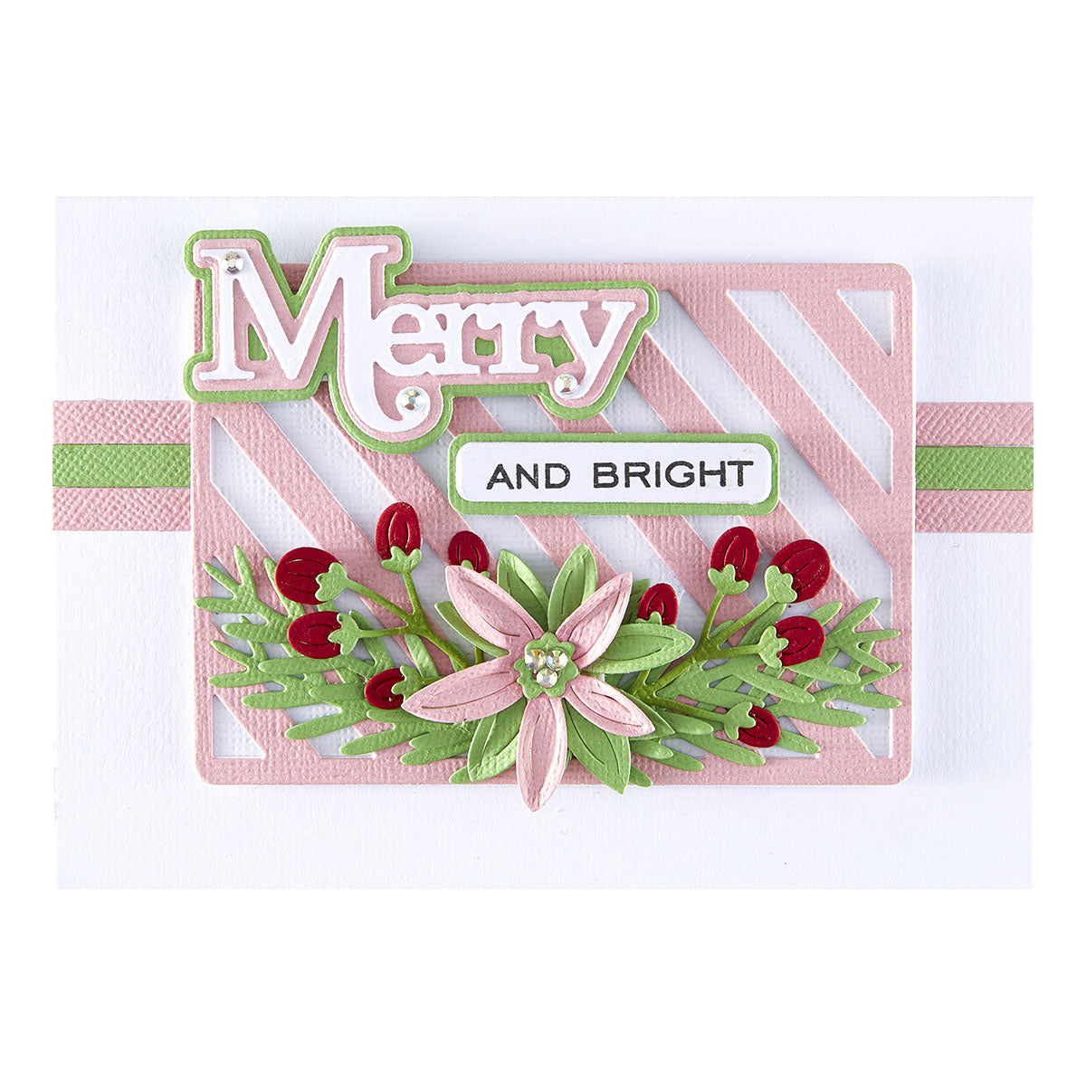 Spellbinders Lots of Stripes Etched Dies from the All About Christmas Collection by Lisa Horton