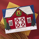 Spellbinders Country Christmas Barn Etched Dies from the Country Christmas Collection by Annie Williams