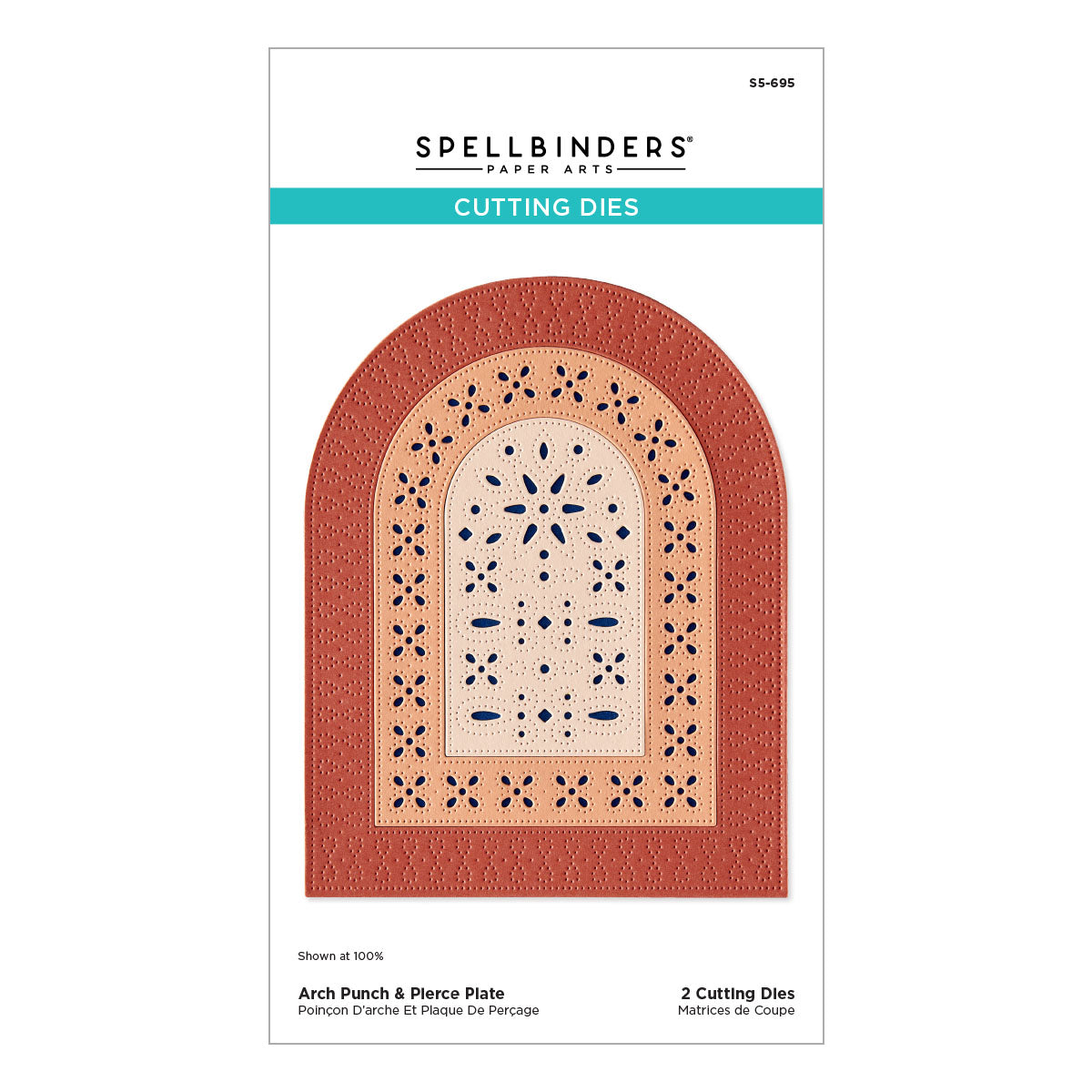 Spellbinders Arch Punch & Pierce Plate Etched Dies