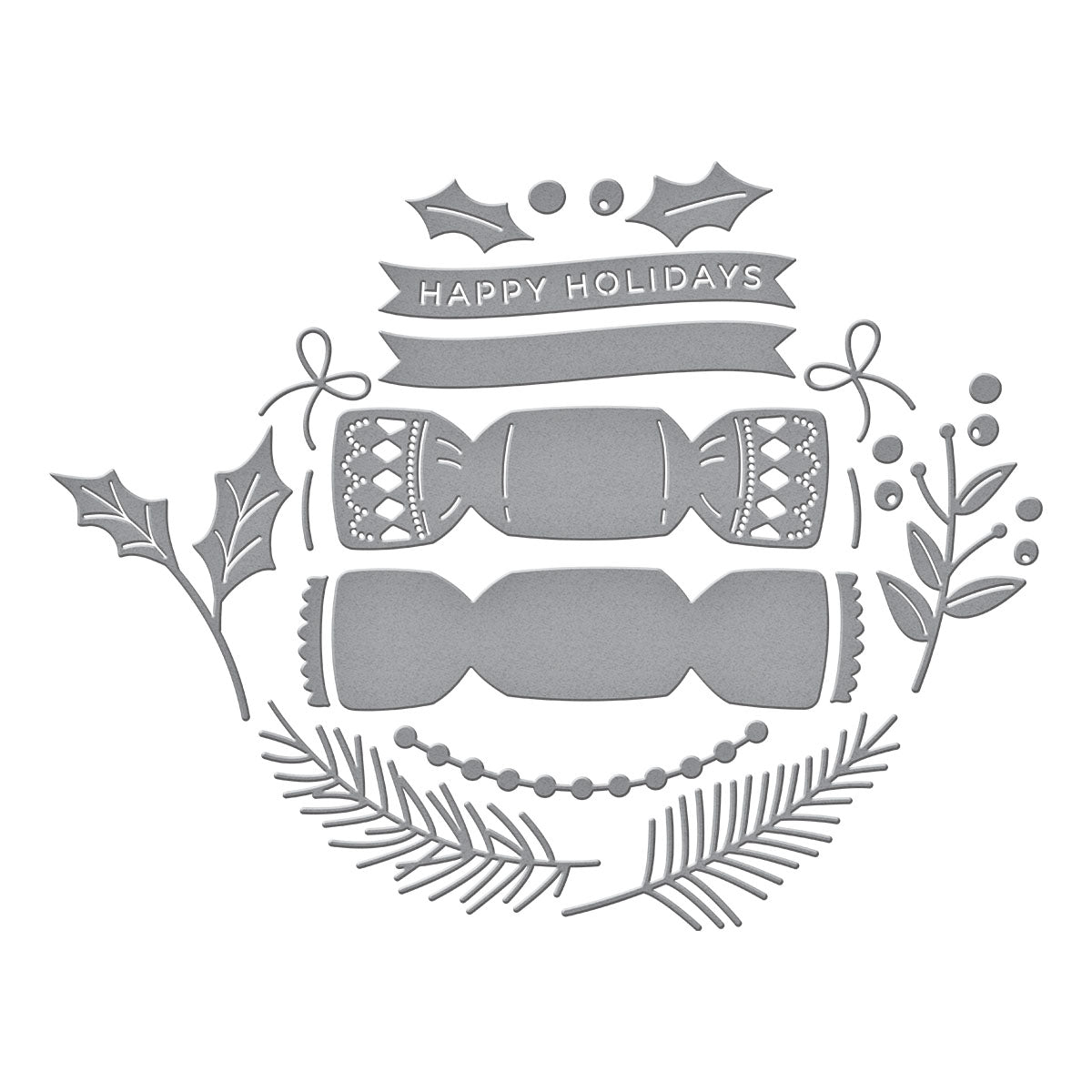 Spellbinders Christmas Cracker Etched Dies from the City Holiday Collection by Yana Smakula