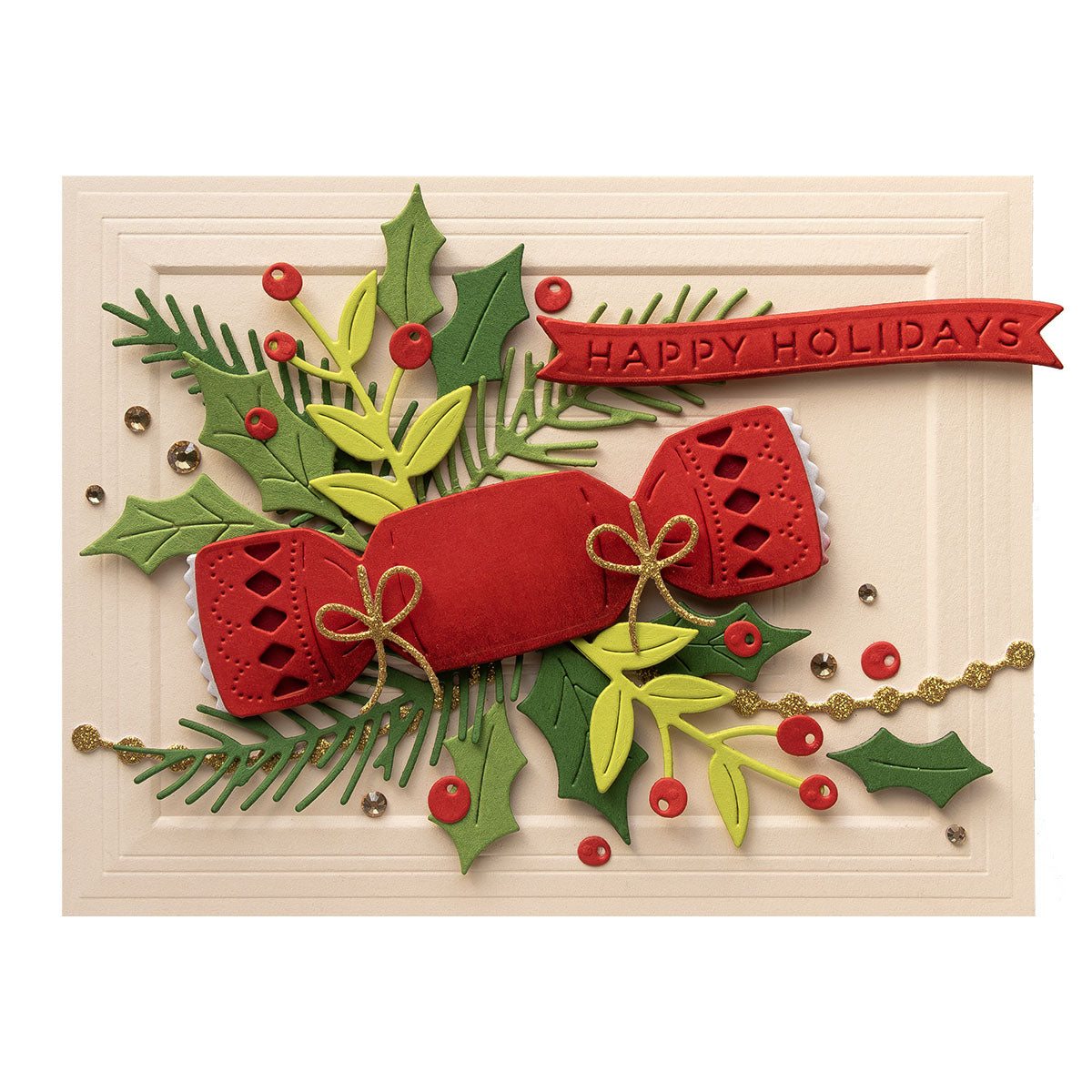 Spellbinders Christmas Cracker Etched Dies from the City Holiday Collection by Yana Smakula