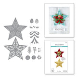 Spellbinders Barn Star Wreath Etched Dies from the Country Christmas Collection by Annie Williams