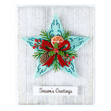 Spellbinders Barn Star Wreath Etched Dies from the Country Christmas Collection by Annie Williams
