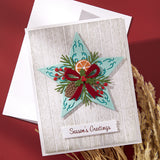 Spellbinders Barn Star Wreath Etched Dies from the Country Christmas Collection by Annie Williams