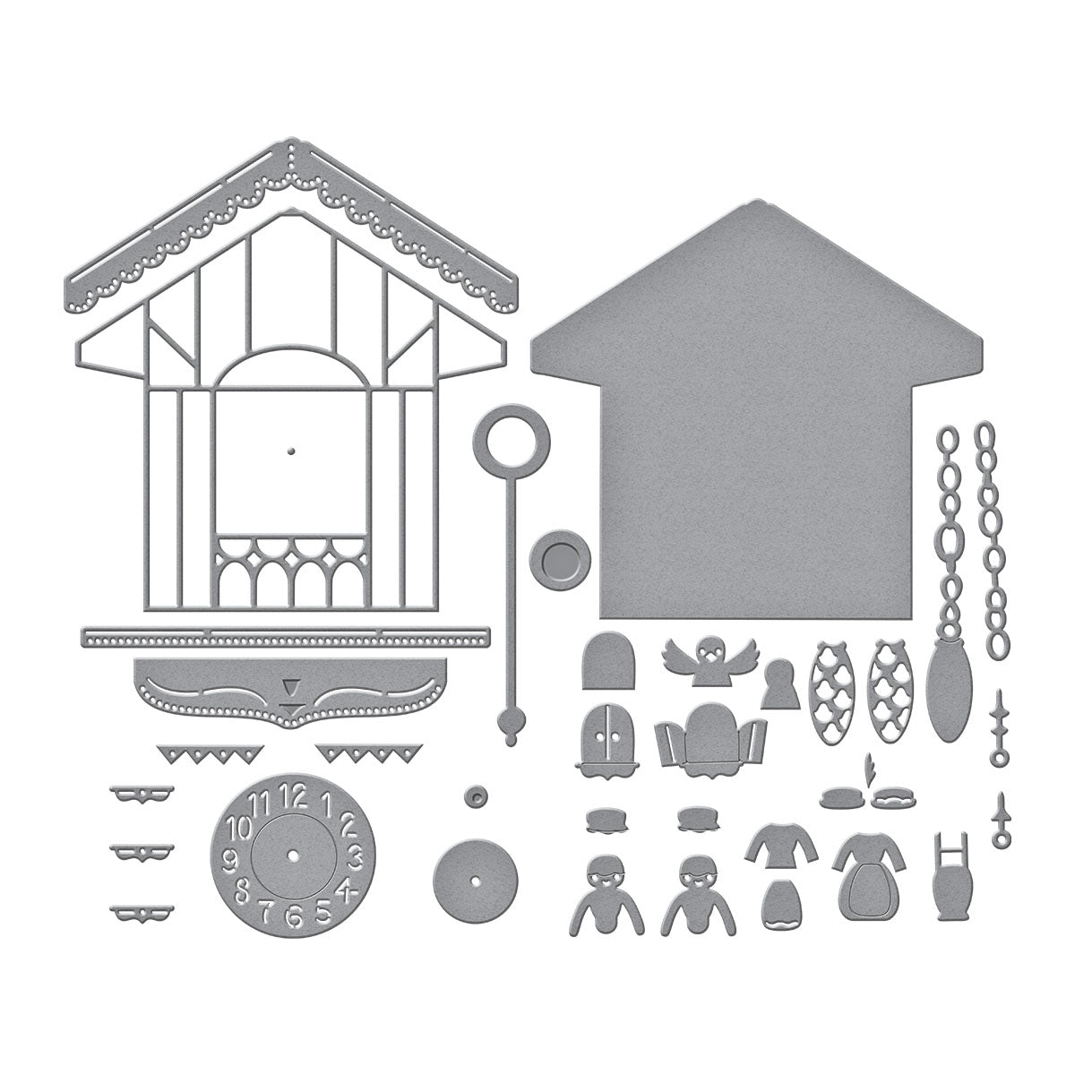 Spellbinders Cuckoo Cottage Etched Dies from the Cuckoo Cottage Collection