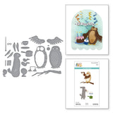 Spellbinders Rabbit & Owl Etched Dies from the Say Cheese Classic Pooh Birthday Collection by Simple Stories
