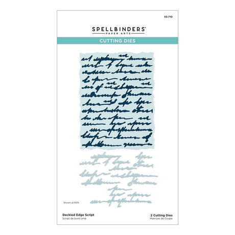Spellbinders Deckled Edge Script Etched Dies from the Beautifully Imperfect Collection