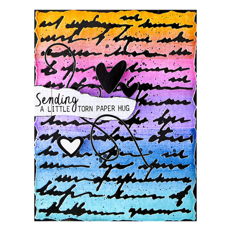 Spellbinders Deckled Edge Script Etched Dies from the Beautifully Imperfect Collection